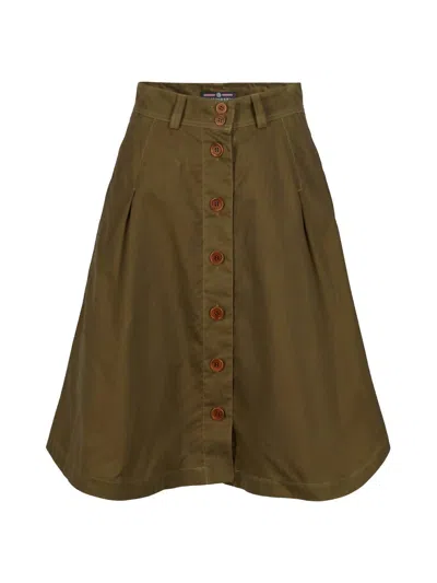 Amundsen Women's Boulder Midi Skirt In Nato In Green