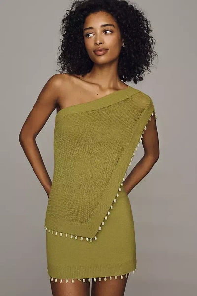 Amur Alaia One-shoulder Dress In Green