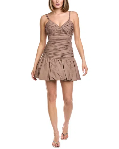 Amur Annamarie Mini Dress In Burgundy