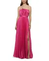Amur Arora Pleated Gown In Blooming Lily