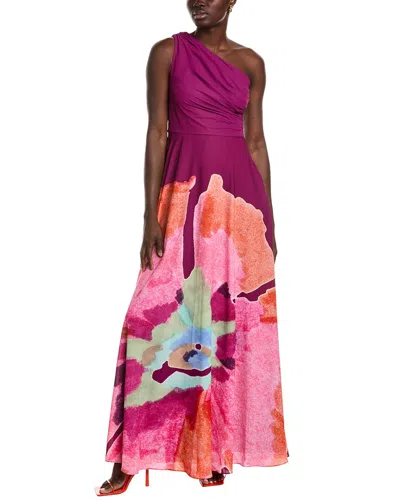 Amur Atlas One-shoulder Gown In Purple | ModeSens