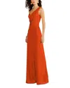 Amur Blynn Draped Jumpsuit In Orange
