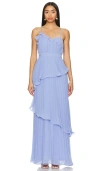 AMUR CASSY PLEATED GOWN