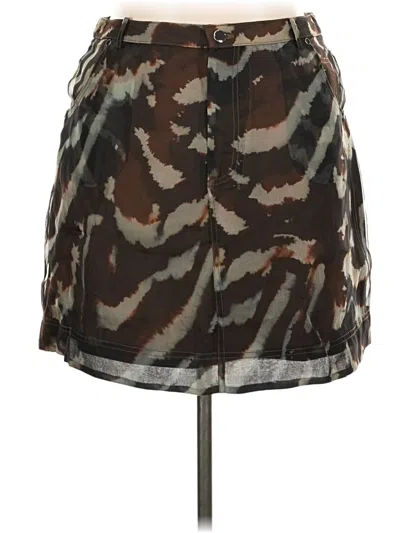 Pre-owned Amur Casual Skirt In Brown