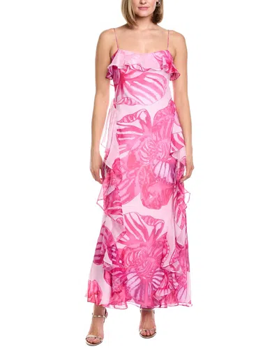 Amur Celsey Flower Gown In Multi