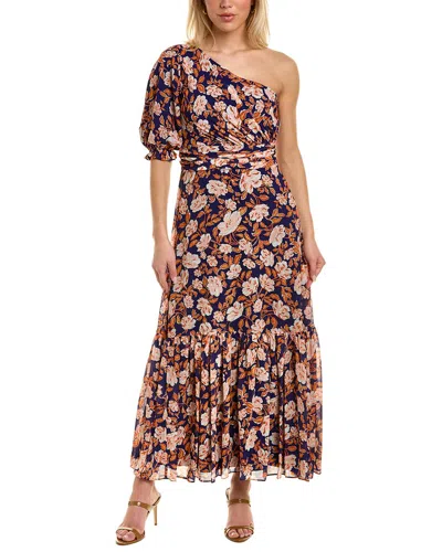 Amur Claudia Midi Dress In Multi