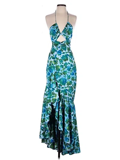 Pre-owned Amur Cocktail Dress In Teal