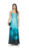 Amur Cova Printed Gown In Multi