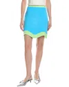 Amur Dean Jacquard Knit Mini Skirt In Green