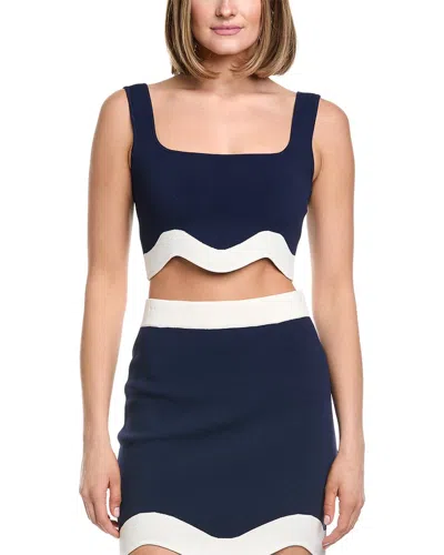 Amur Donah Knit Top In Blue