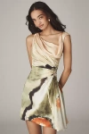 Amur Elowen One-shoulder Mini Dress In Green