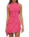 Amur Emilia Cascade Mini Dress In Blooming Lily In Multi