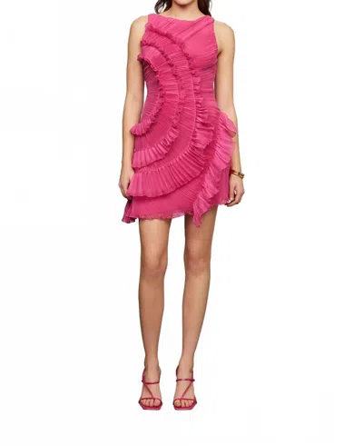 Amur Emilia Cascade Mini Dress In Bloomlily In Pink