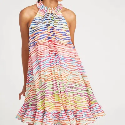 AMUR ESTFAN PLEATED HALTER DRESS