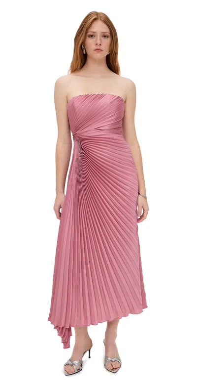 Amur Everyn Pleated Gown Pink Clay
