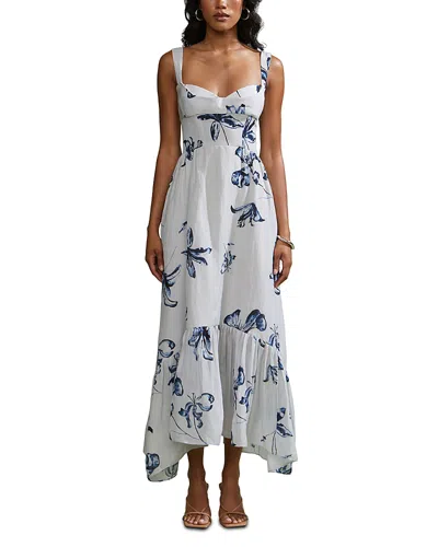 Amur Evris Ruffle Hem Dress In Multi