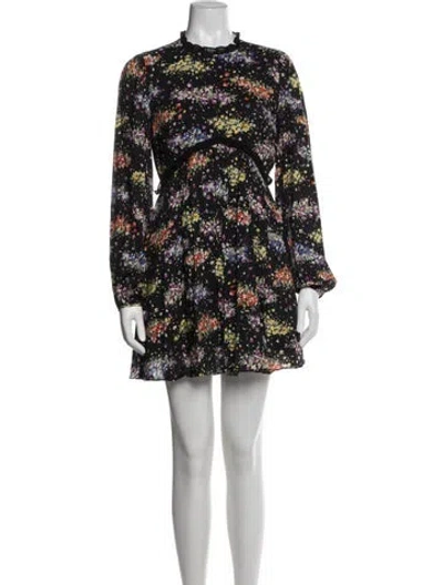 Pre-owned Amur Floral Print Mini Dress In Multi