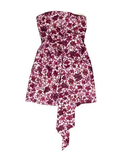 Pre-owned Amur Floral Print Mini Dress In Pink