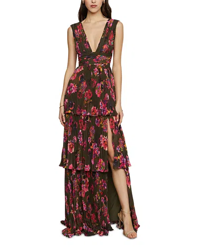 AMUR FLUER PLEATED TIERED GOWN