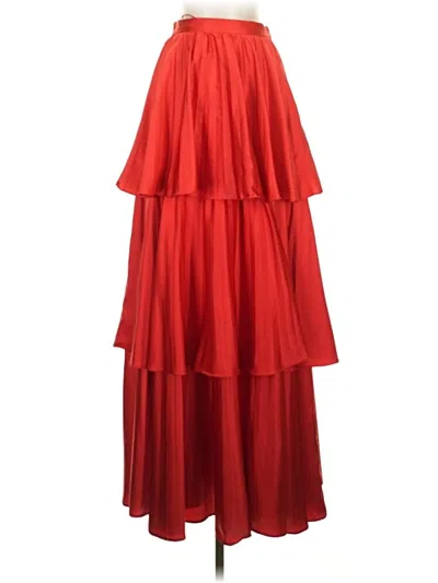 Pre-owned Amur Formal Skirt In Red