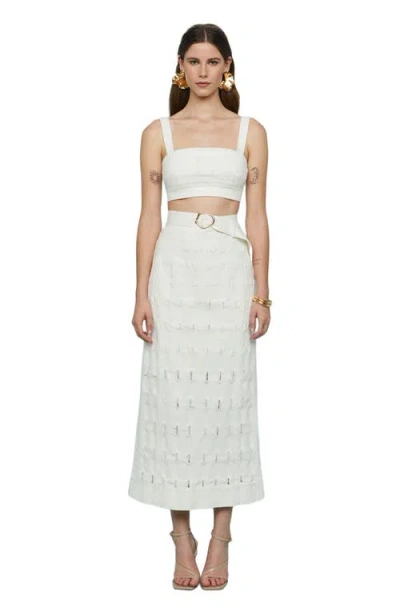 AMUR AMUR GABI TEXTURED TWILL TOP