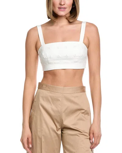 Amur Gabi Twill Top In White
