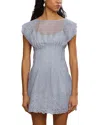 Amur Georgina Mini Dress In Blue