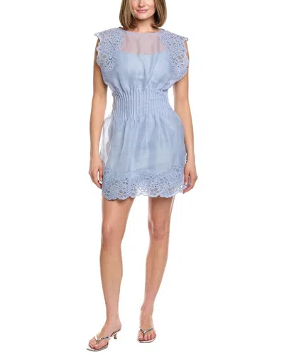 Amur Georgina Mini Dress In Blue