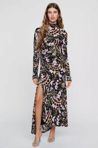 Amur Isabella Printed Midi Dress In Multi