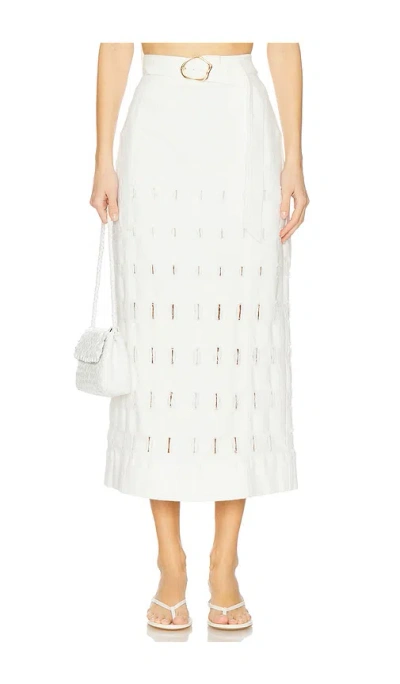 AMUR JAY TEXTURED MIDI SKIRT