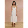 Amur Jill Midi Dress In White