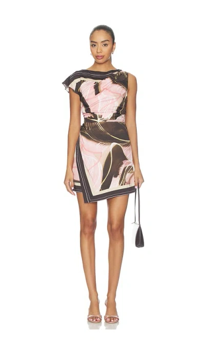 Amur Jovie Asymmetrical Mini Dress