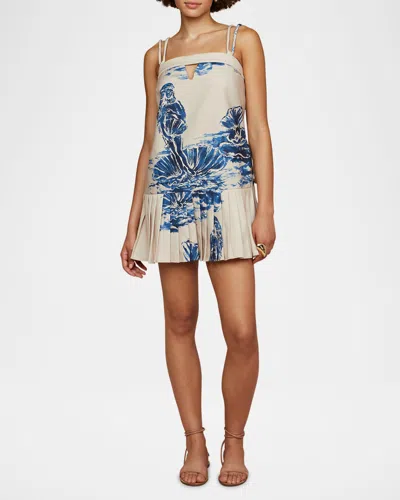 Amur Joyce Fit & Flare Mini Dress In Painted Venus
