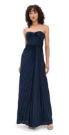 Amur Joyceann Sweetheart Gown Deep Indigo In Purple