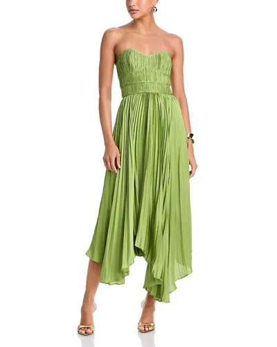 Amur Juliett Midi Dress In Green