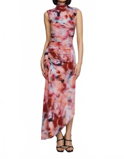 Amur Kai Printed Jersey Dress In Ethereal Clouds In Multi