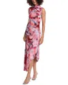 Amur Kai Printed Jersey Maxi Dress In Pink