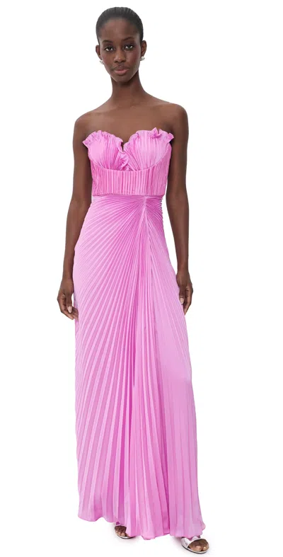 Amur Kaylani Pleated Gown Pink Horizon
