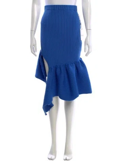 Pre-owned Amur Knee-length Skirt In Blue