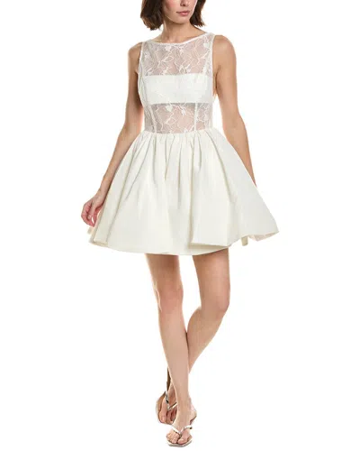 Amur Lainey Boatneck Mini Dress In White