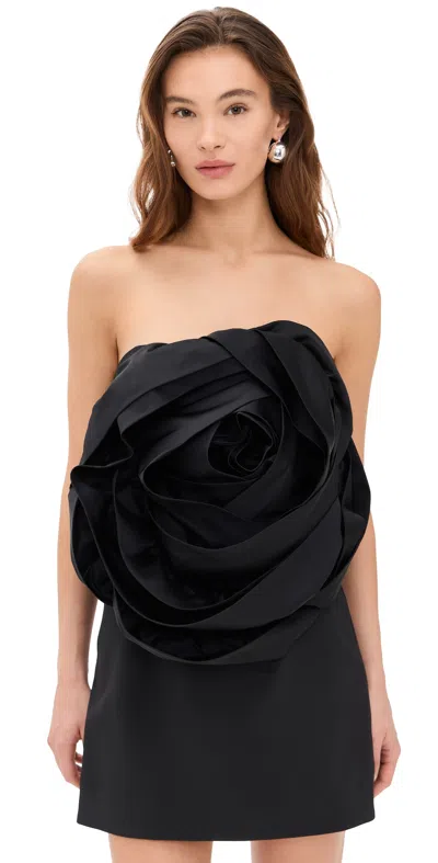 Amur Legacy Rosette Mini Dress Black