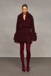 Amur Lilia Knit Top In Brown