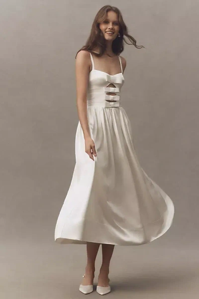 Amur Lima Cutout Midi Dress In White