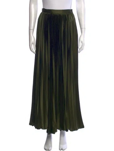Pre-owned Amur Long Skirt In Green