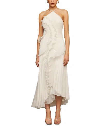 Amur Lorelie Halter Gown In White