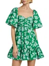 Amur Women's Martine Floral Sweetheart Mini Dress In Multi