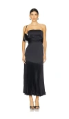 Amur Milly Pleated Midi Dress