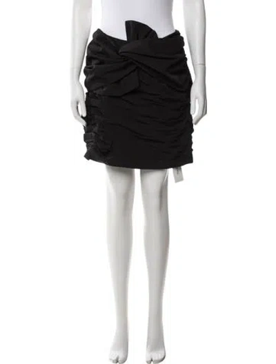 Pre-owned Amur Mini Skirt In Black