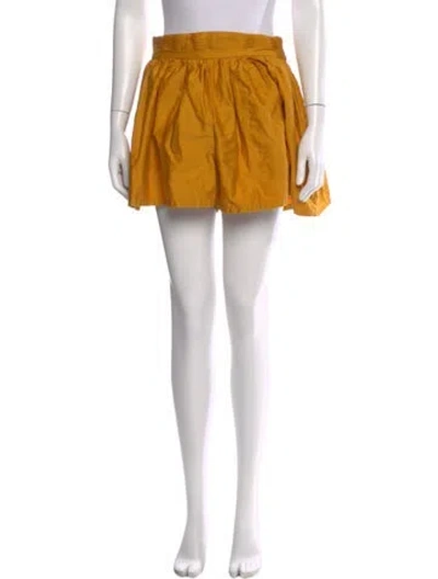 Pre-owned Amur Mini Skirt In Yellow