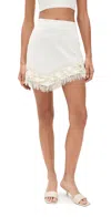 Amur Nells Shell Beaded Skirt Mother Of Pearl In Mother Of Pearl